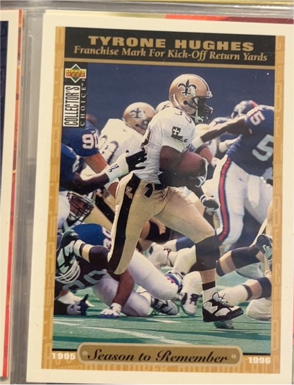 1996 Upper Deck Collector's Choice #67 Tyrone Hughes — front