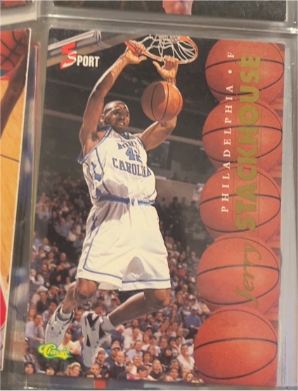 1995 Classic Five Sport #3 Jerry Stackhouse — front