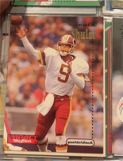 1996 SkyBox Impact #147 Heath Shuler — front
