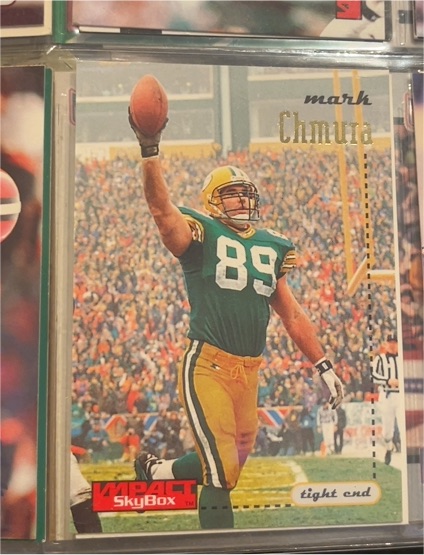 1996 SkyBox Impact #51 Mark Chmura — front