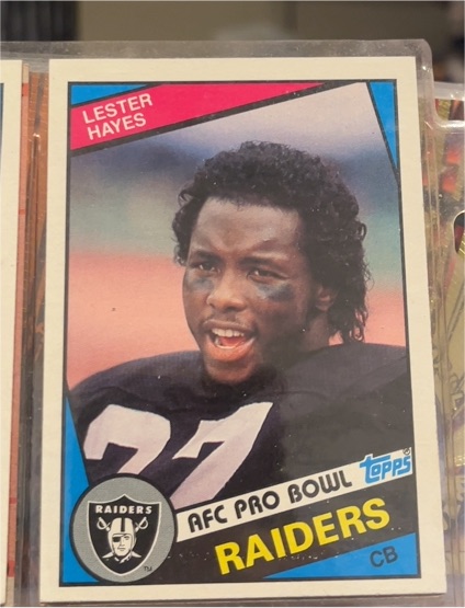 1984 Topps #109 Lester Hayes — front