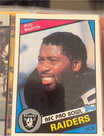 1984 Topps #112 Rod Martin — front