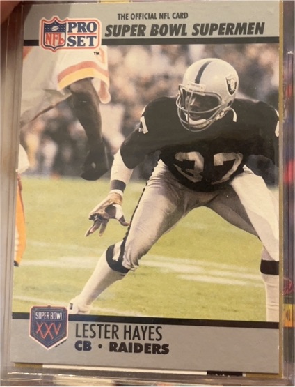 1990 Pro Set Super Bowl #103 Lester Hayes — front