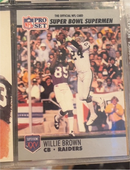 1990 Pro Set Super Bowl #102 Willie Brown — front