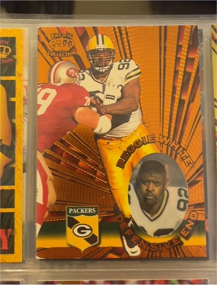 1996 Pacific Invincible #I-55 Reggie White — front