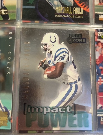 1995 SkyBox Impact Power #IP14 Marshall Faulk — front