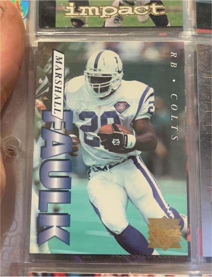 1995 Collector's Edge #82 Marshall Faulk — front