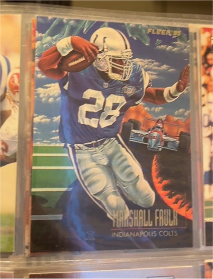1995 Fleer Pro Visions #5 Marshall Faulk — front