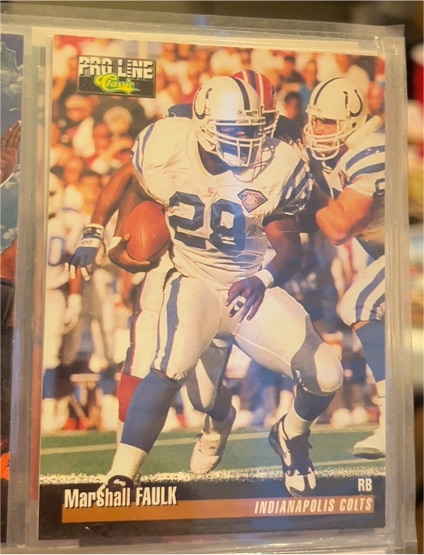 1995 Classic Pro Line #109 Marshall Faulk — front