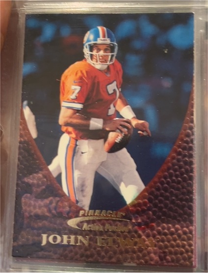 1997 Pinnacle Action Packed #10 John Elway — front