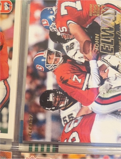 1997 Fleer #37 John Elway — front