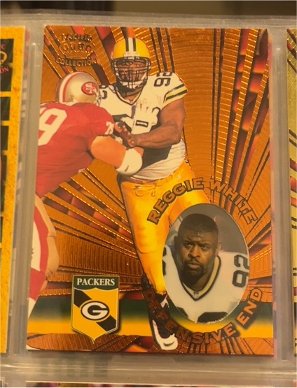 1996 Pacific Invincible #I-55 Reggie White — front