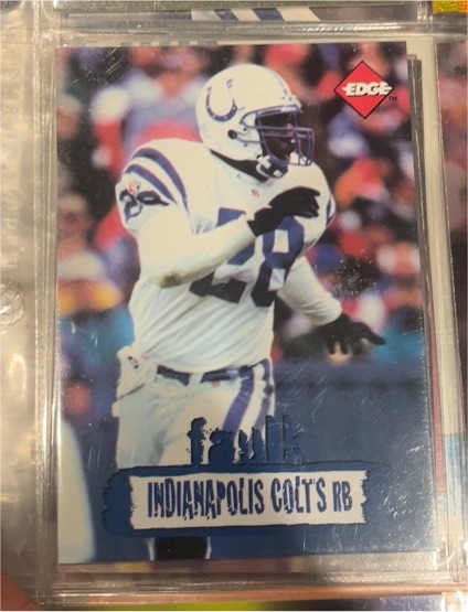 1996 Collector's Edge #100 Marshall Faulk — front