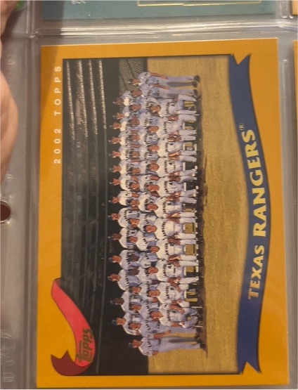 2002 Topps #669 Texas Rangers Team Card — front