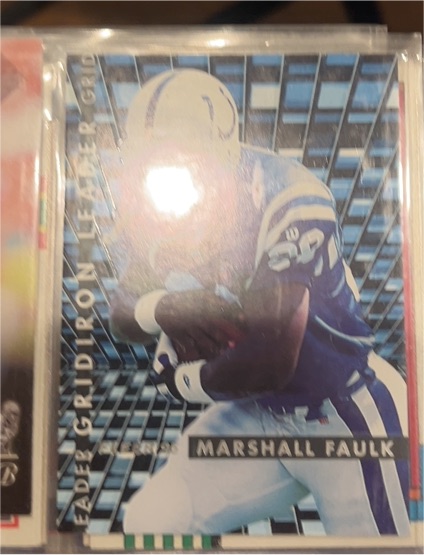 1995 Fleer #3 Marshall Faulk Gridiron Leaders — front