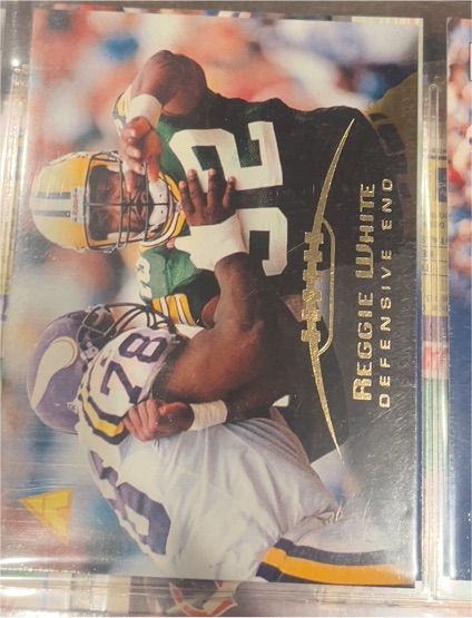 1995 Pinnacle #1 Reggie White — front