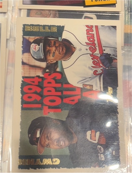 1995 Topps #389 Tony Gwynn / Albert Belle — front