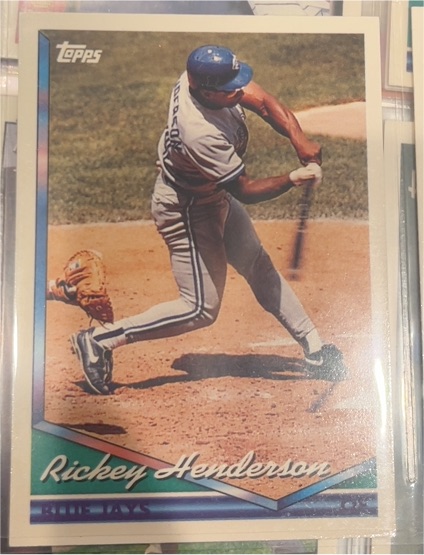 1994 Topps #624 Rickey Henderson — front