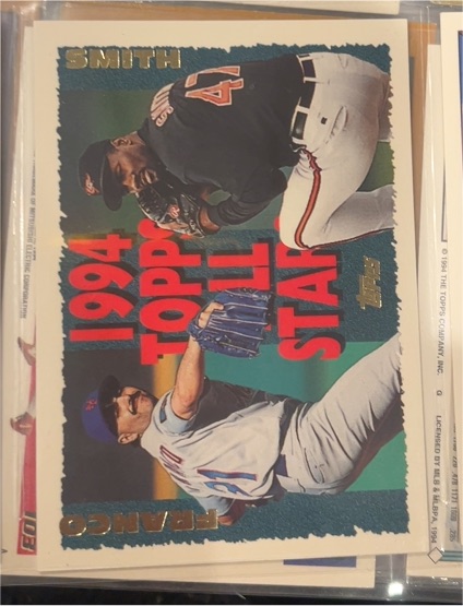 1995 Topps #394 Lee Smith / John Franco — front