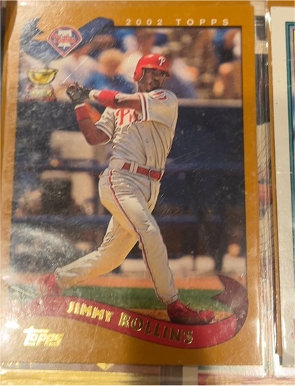 2002 Topps #164 Jimmy Rollins Rookie Cup — front