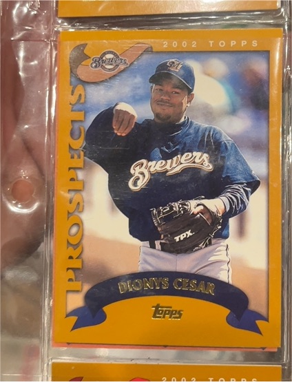 2002 Topps #316 Dionys Cesar — front