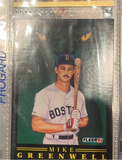 1991 Fleer Pro-Vision #8 Mike Greenwell — front