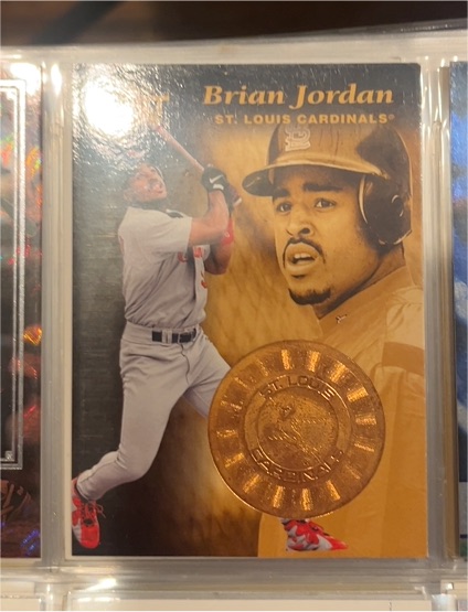 1997 Pinnacle Mint Collection #29 Brian Jordan — front
