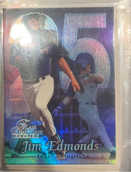 1999 Fleer Showcase Row 2 #24 Jim Edmonds — front