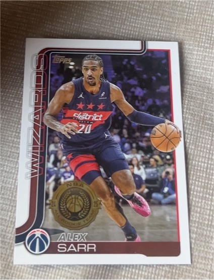 2025-26 Topps #96 Alex Sarr — front