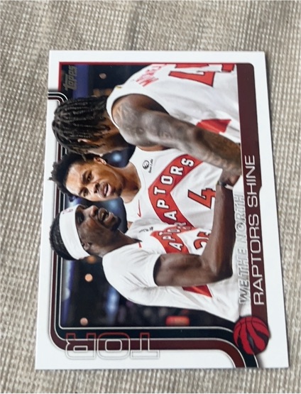 2025-26 Topps #276 We The North: Raptors Shine — front