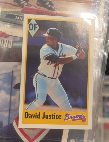 1991 Topps #600 David Justice — front