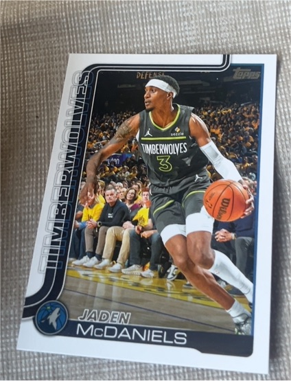 2025-26 Topps #248 Jaden McDaniels — front