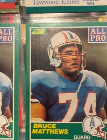 1989 Score All Pro #286 Bruce Matthews — front