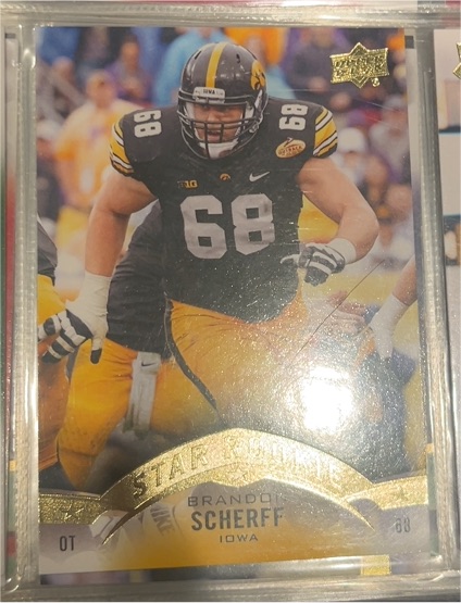 2015 Upper Deck Star Rookie #51 Brandon Scherff — front