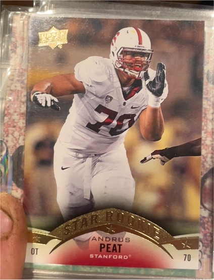 2015 Upper Deck Star Rookie #70 Andrus Peat — front