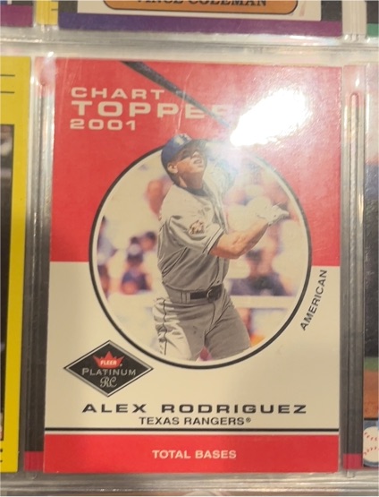 2001 Fleer Platinum Chart Toppers #423 Alex Rodriguez — front