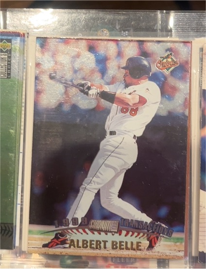1999 Fleer Stadium Club Transactions #199 Albert Belle — front