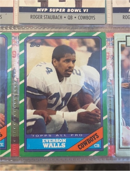 1986 Topps #135 Everson Walls — front