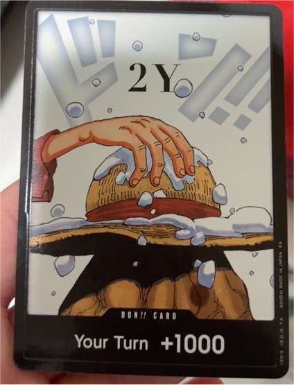 2025 One Piece Card Game DP-08 #2Y Luffy DON!! Card — front