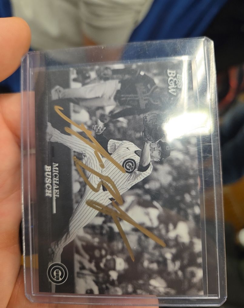 2023 Topps Black and White #BW-MB Michael Busch — front