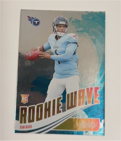2025 Panini Absolute #RW-CWD Cam Ward Rookie Wave — front