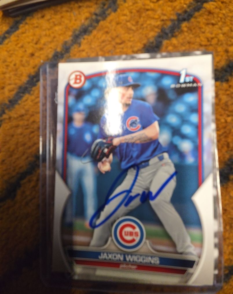 2023 Bowman Chrome 1st #BDC-50 Jaxon Wiggins — front
