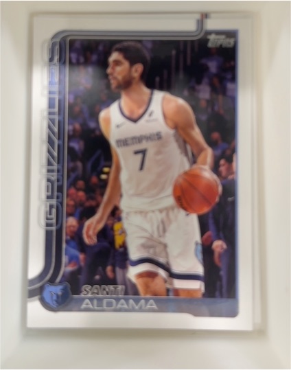 2025-26 Topps #187 Santi Aldama — front