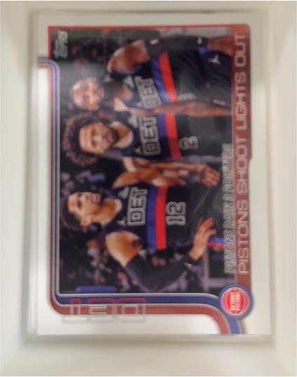 2025-26 Topps #279 Pistons Shoot Lights Out — front