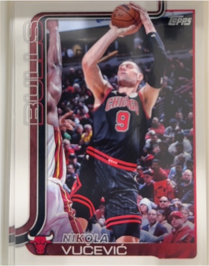 2025-26 Topps #36 Nikola Vučević Chicago Bulls — front