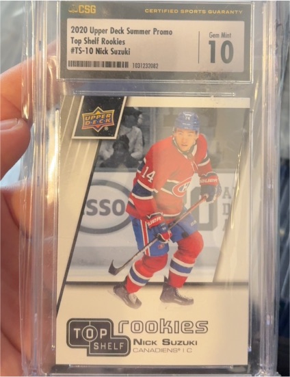 2020 Upper Deck Summer Promo Top Shelf Rookies #TS-10 Nick Suzuki — front
