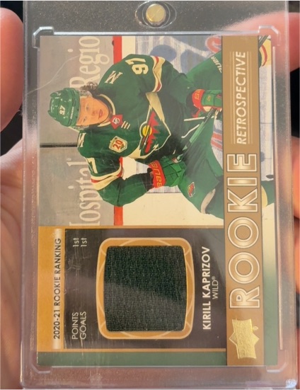 2021-22 Upper Deck Rookie Retrospective Jersey #RR-1 Kirill Kaprizov — front
