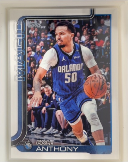 2025-26 Topps #91 Cole Anthony — front