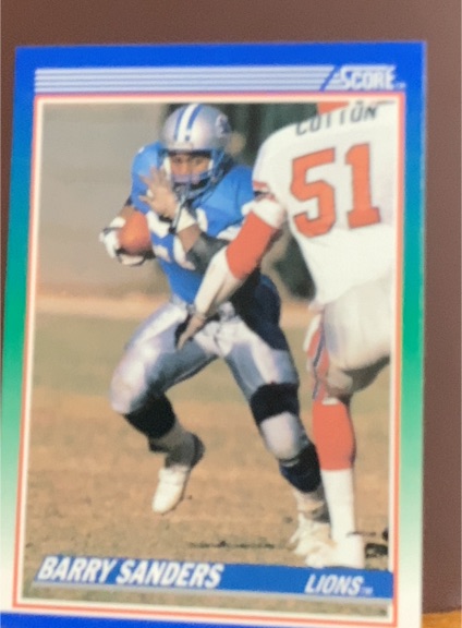 1990 Score #20 Barry Sanders — front