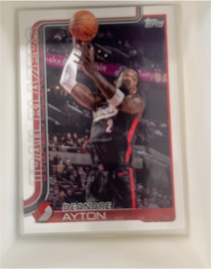 2025-26 Topps #124 Deandre Ayton Portland Trail Blazers — front